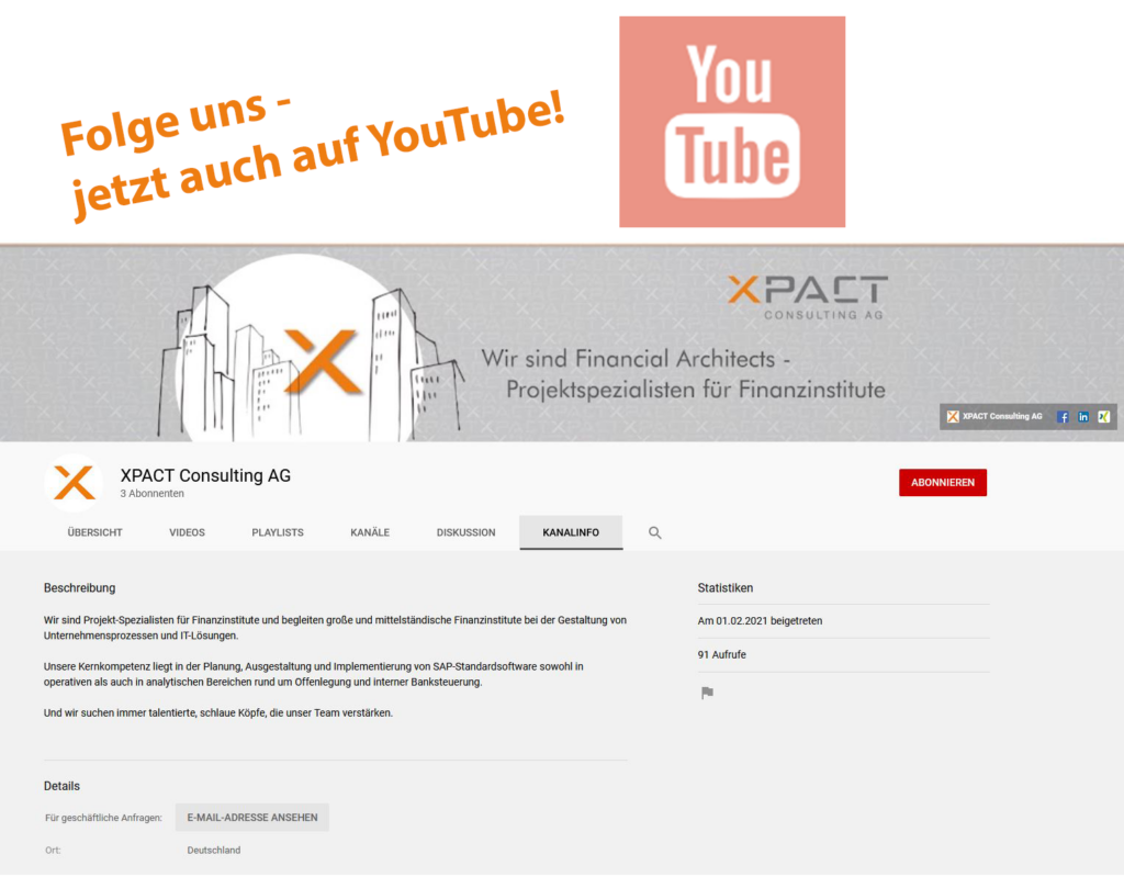 XPACT Consulting AG jetzt auf YouTube