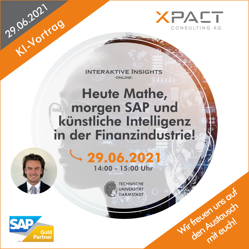 Heute Mathe, morgen SAP und künstliche Intelligenz in der Finanzindustrie!